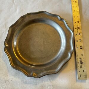 Pewtarex Scalloped Edge 6” Plates Olde Country Pewter Plates York Pa